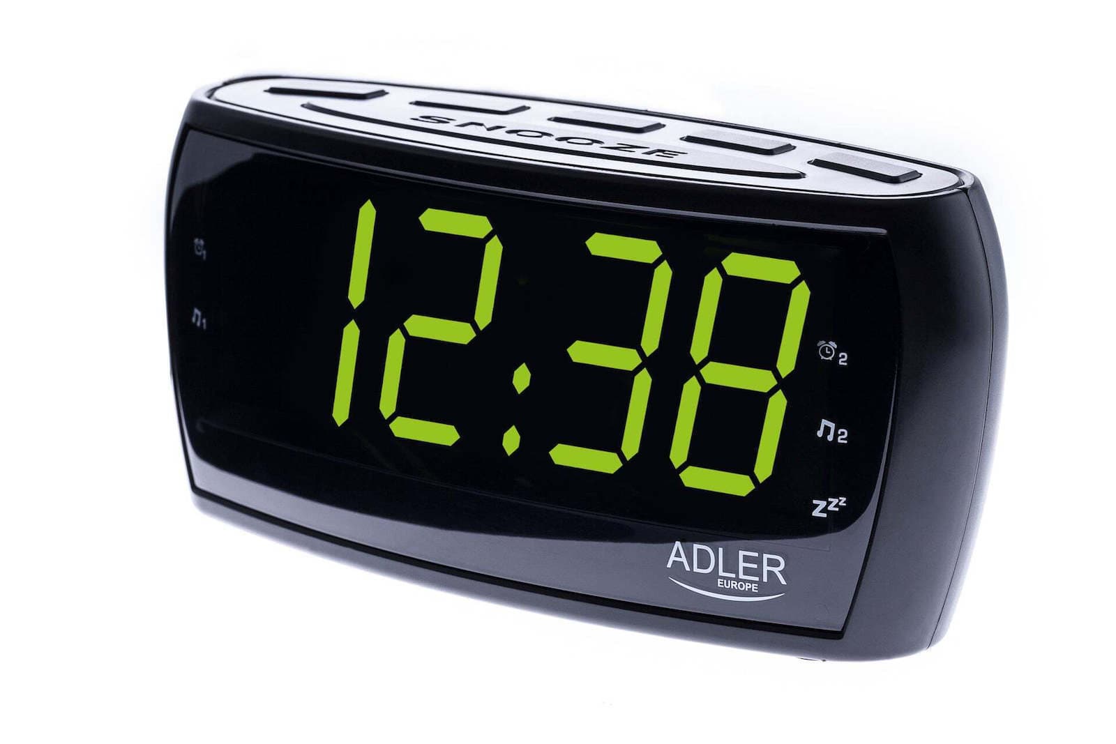 Adler AD-1211 Επιτραπέζιο Ψηφιακό Ρολόι LED με Ξυπνητήρι & Ραδιόφωνο Μαύρο AD 1211