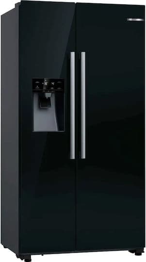 Bosch Retro Ψυγείο Ντουλάπα 562lt Total NoFrost Υ178.7xΠ90.8xΒ70.7εκ. Μαύρο KAD93ABEP