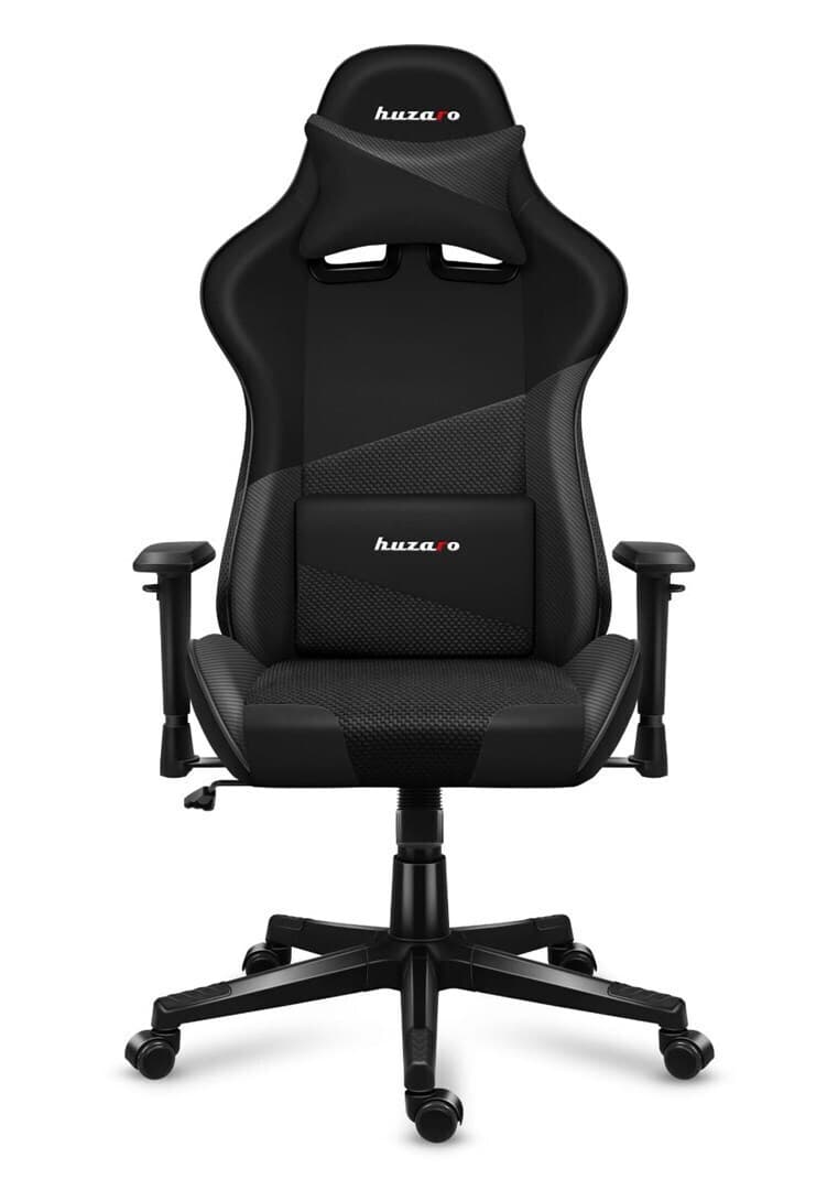 Huzaro Force 6.2 Καρέκλα Gaming Δερματίνης με Ρυθμιζόμενα Μπράτσα Μαύρη